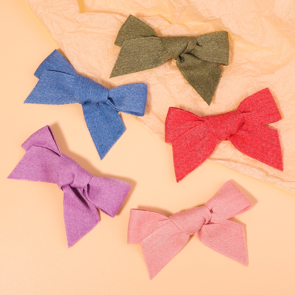 KIDSBOWS Set 10 Kẹp Tóc Hình Nơ Dễ Thương Cho Bé Gái
