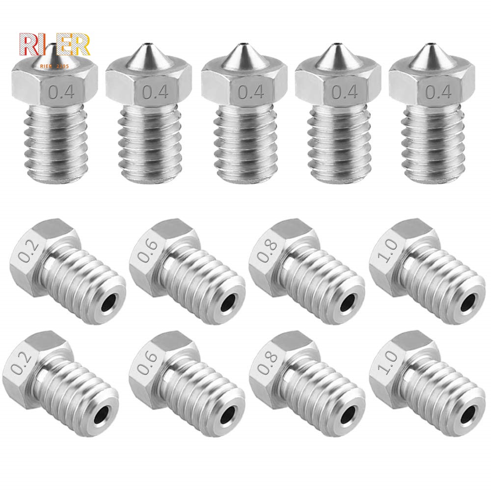 Bộ 13 Đầu Phun Cho Máy In 3d 0.2 Mm, 0.4 Mm, 0.6 Mm, 0.8 Mm, 1.0 mm | BigBuy360 - bigbuy360.vn
