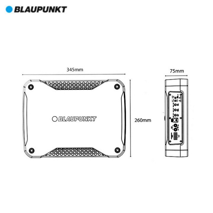 Sản Phẩm Loa siêu trầm đặt gầm ghế xe ô tô thương hiệu cao cấp Blaupunkt - XLF180A .