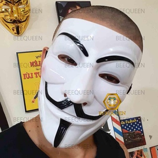 Mặt Nạ Hacker - Anonymous màu trắng