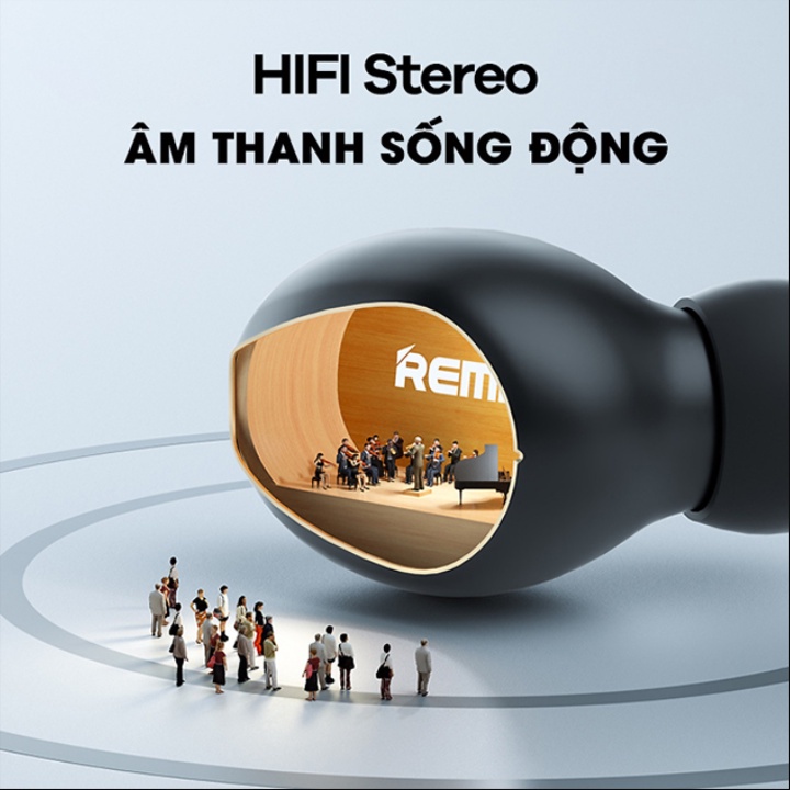 Tai nghe bluetooth True Wireless Remax TWS-41 chính hãng không dây cao cấp, tai nghe âm thanh sống động, pin khủng