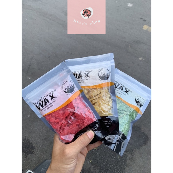 (Xã Hàng Vụn) Gói 100g Wax Lông Bean, Wax Nóng Hạt, Wax Lông Nấu, Wax Lông Nóng