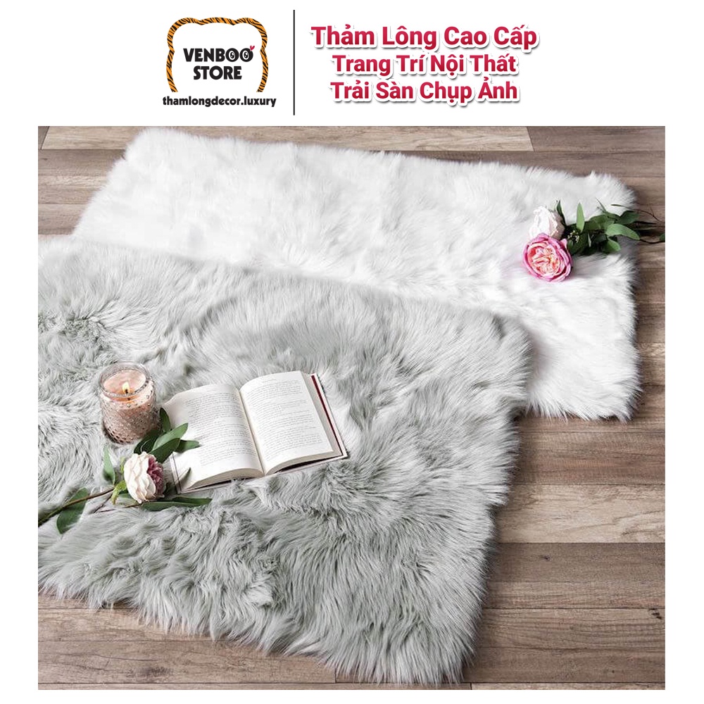 ️🏆 1m x 1m6 Thảm Lông Chụp Ảnh Trải Sàn Trang Trí | Kho Thảm Giá Sỉ