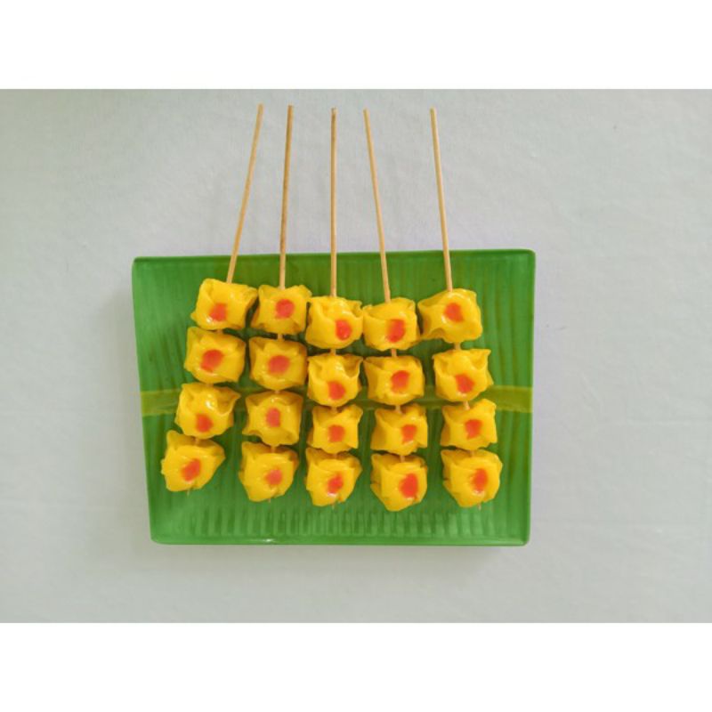 Xíu mại tôm thịt_mô hình xiên que bằng nhựa