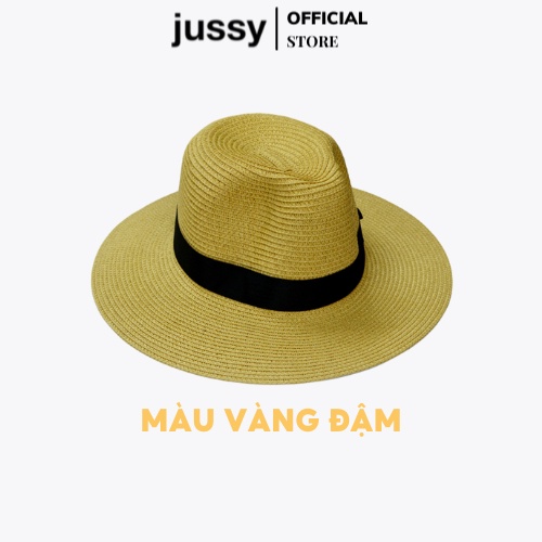 Mũ Cói Đi Biển Jussy Official Phong Cách Nón Cói Panama Unisex Nam Nữ Đều Đội Đẹp Nhiều Màu Hot