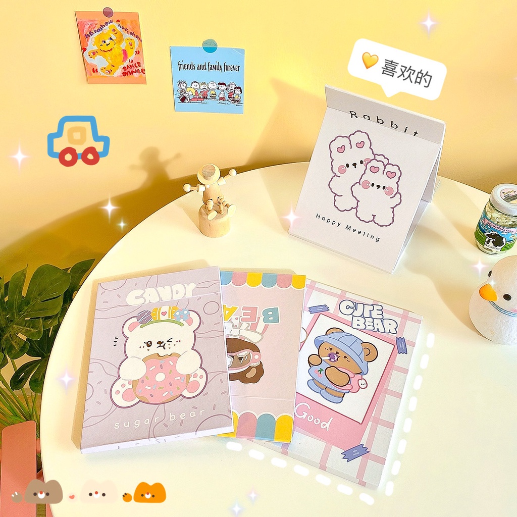 GƯƠNG TRANG ĐIỂM ĐỂ BÀN GẤP GỌN HOẠT TIẾT HOẠT HÌNH DỄ THƯƠNG