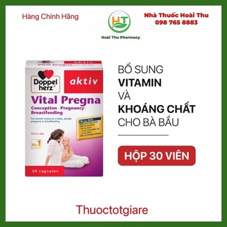 Doppelherz aktiv Vital Pregna - Bổ sung Vitamin và khoáng chất cho bà Bầu