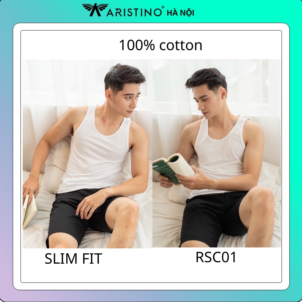 Áo Ba Lỗ Nam Cao Cấp RAMSEY Thun 3 Lỗ Lót Trong Sơ Mi Màu Trắng Trơn Dáng Classic Chất Cotton Mềm Mịn RSC01