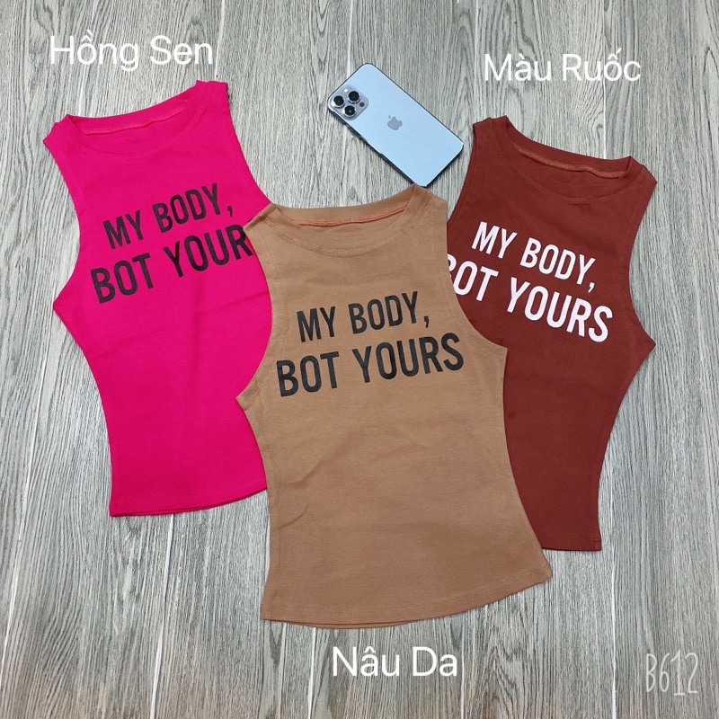 [Mã FAMARAL2 giảm 10K đơn 50K] Áo ba lỗ body phối chữ , chất vải co giãn 4 chiều lên From tôn dáng | BigBuy360 - bigbuy360.vn