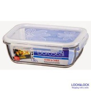 Hộp thủy tinh chịu nhiệt 1.35L Lock&Lock Clear chữ nhật - LLG448