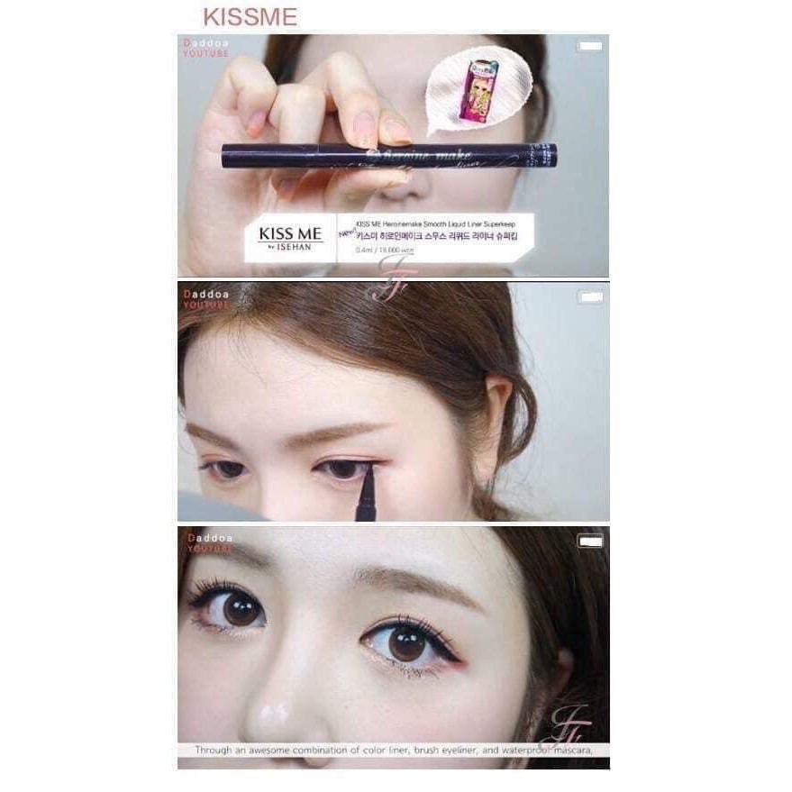 Kẻ Mắt KISS ME HEROINE Không Lem -Trôi Chính Hãng Màu Nâu và Màu Đen | BigBuy360 - bigbuy360.vn