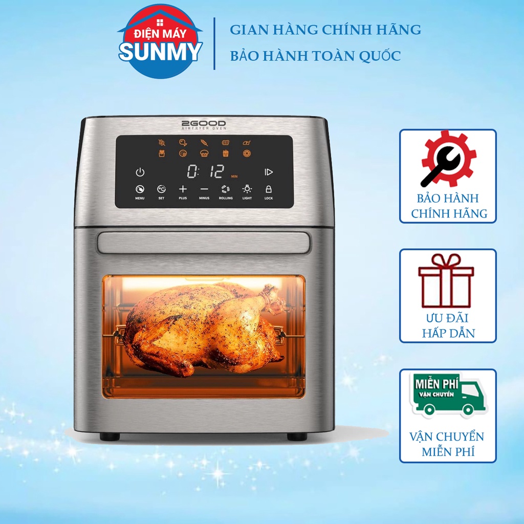 Nồi chiên không dầu 2GOOD S18 cao cấp 15 lít Vortex S-18 Air Fryer Oven - bảo hành chính hãng