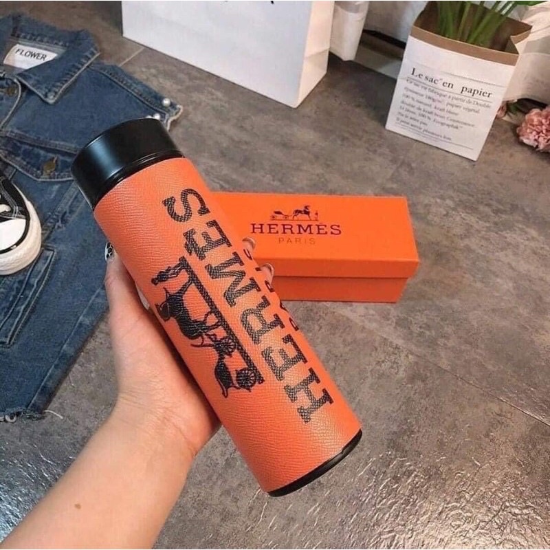 Bình Giữ Nhiệt Nhiệt Kế 500ml Thông Minh, Inox 304 An Toàn Không Rỉ  Thích Hợp Làm Quà Tặng.