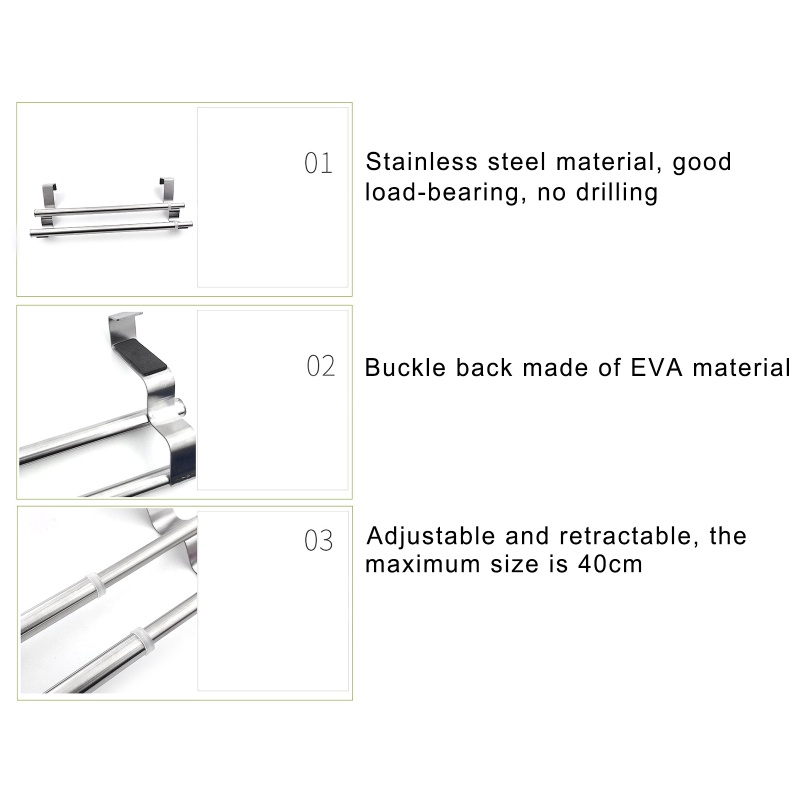 Giá Đỡ Treo Khăn Tắm Hai Lớp Chống Rỉ Sét