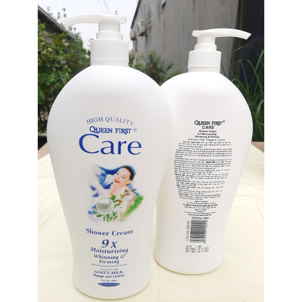 Sữa Tắm Dê CARE 9X Dưỡng Thể Dung Tích Lớn 1200ml
