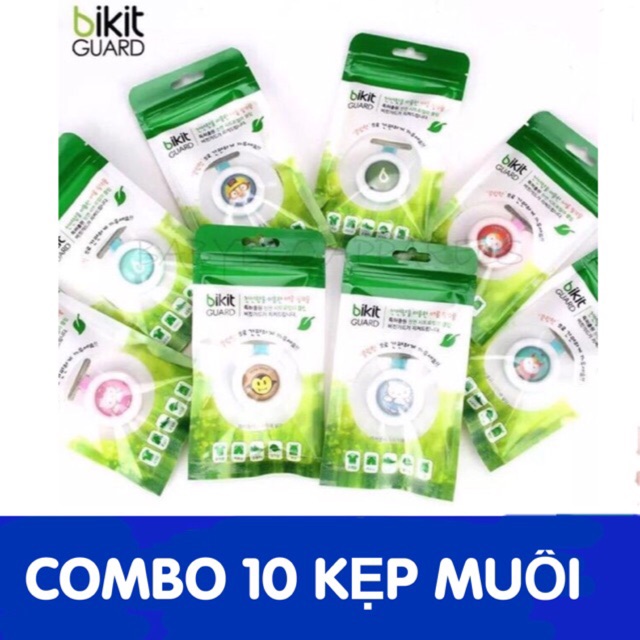 Combo 10 Kẹp đuổi muỗi Bikit Hàn Quốc