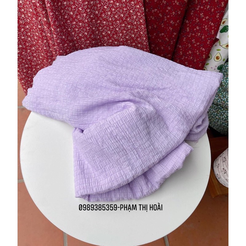 Vải đũi xốp trơn