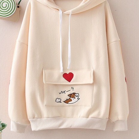 Áo khoác, áo hoodie unisex nam nữ nỉ có túi hộp siêu dễ thương năng động thời trang học đường | BigBuy360 - bigbuy360.vn