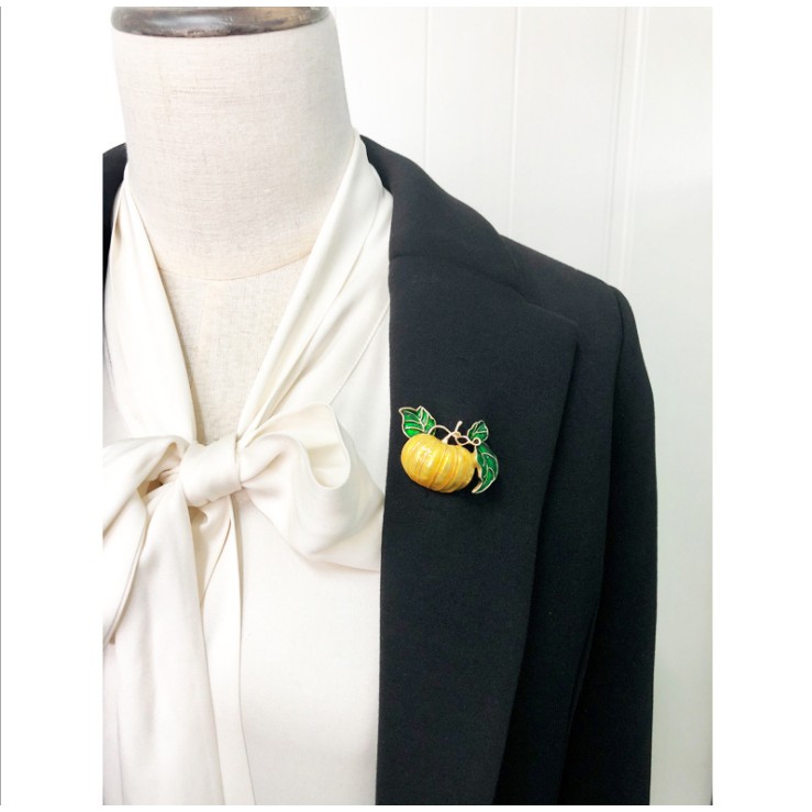 Cài áo hình bí đỏ độc đáo 3D nổi GC180