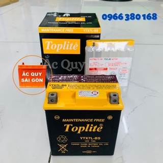 Bình ắc quy xe máy toplite ytx7l-bs dành cho xe honda, sh, dylan, piaggio, lead