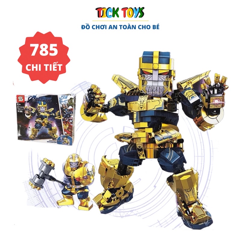 Hộp Xếp Hình Kiểu Lego Avengers Mô Hình Thanos - 785+ Chi tiết SY1319