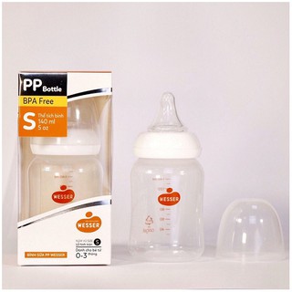 Bình sữa Wesser cổ hẹp loại 60ml/140ml/250ml