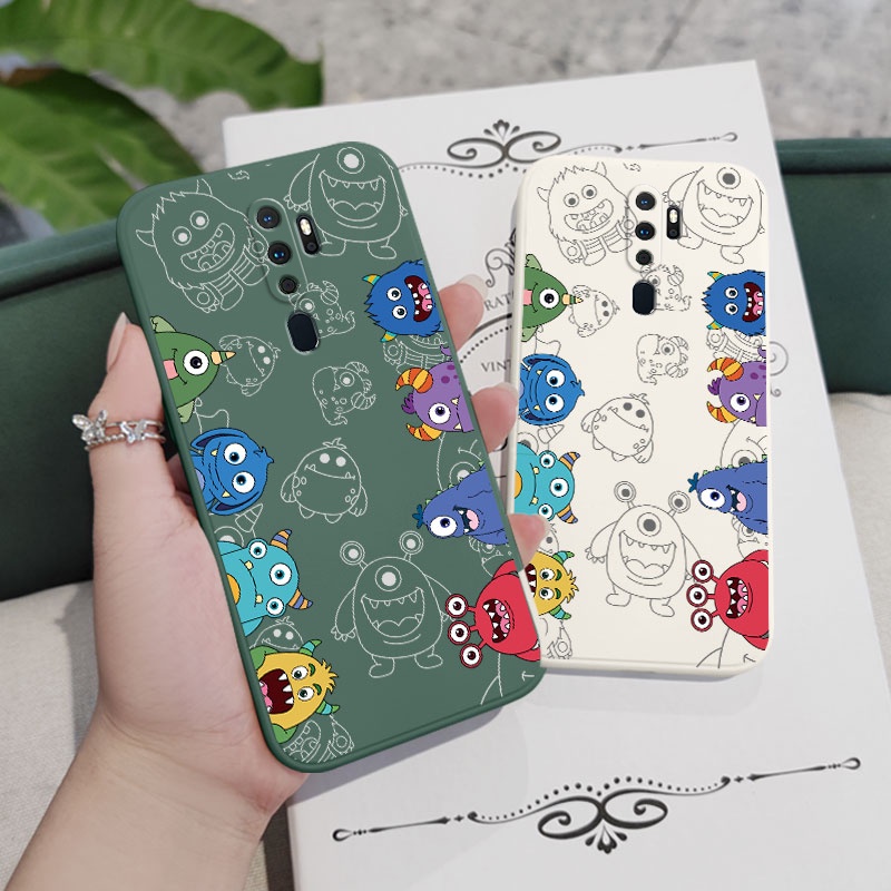 Ốp Điện Thoại Họa Tiết Quái Vật Lắp Ráp Sáng Tạo Cho OPPO A9 A5 2020 A83 A94 4G A5 A3S A12E