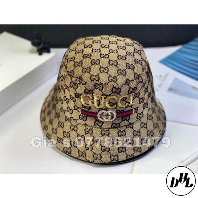 Mũ bucket in thêu ggg thời trang