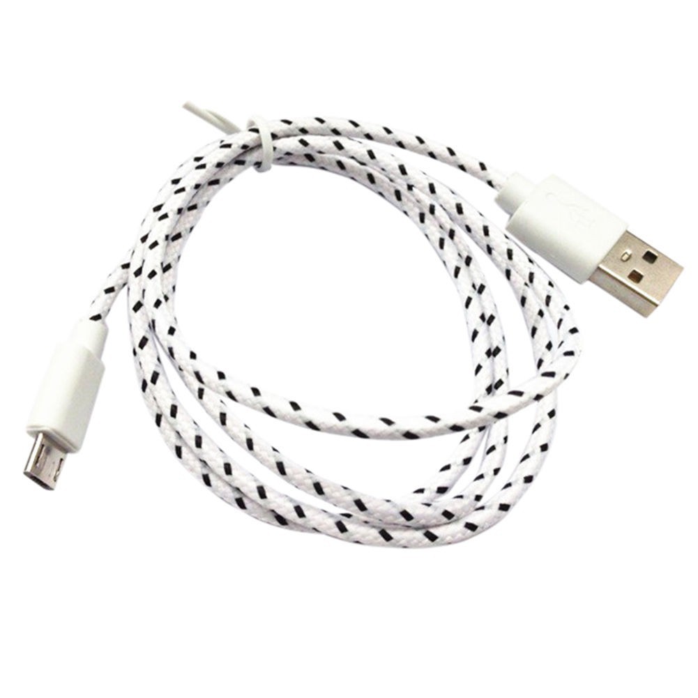 1M Micro USB Data Sync Charger Cable Braided Cord for Galaxy Android Phone