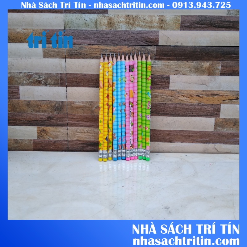 CHÌ GỖ SƠN MÀU 2B ERAS, MÀU SẮC BẮT MẮT CHÌ KHÔNG BỤI KHÔNG GÃY CHÌ KHI GỌT