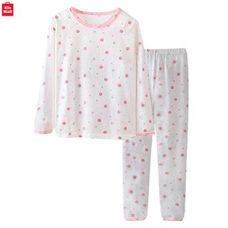 Hàng chính hãng - bộ đồ ngủ cotton dài tay bé gái hãng mam dad kids bé từ - ảnh sản phẩm 7