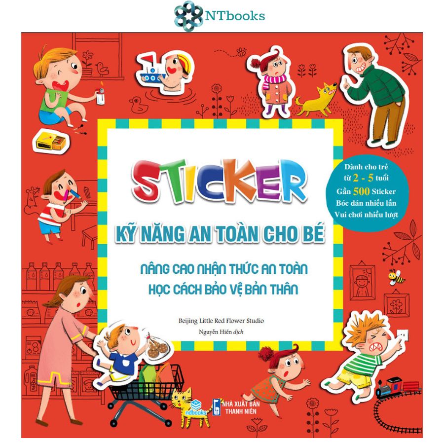 Sách Bộ 6 cuốn Sticker Kỹ năng an toàn cho bé