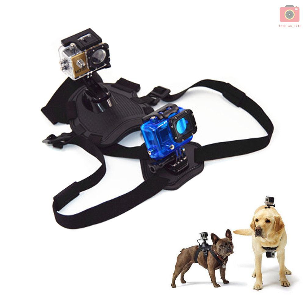 Dây đeo máy ảnh cố định điều chỉnh tùy ý tương thích với gopro hero7 6 5 4 3 2 1 cho thú cưng