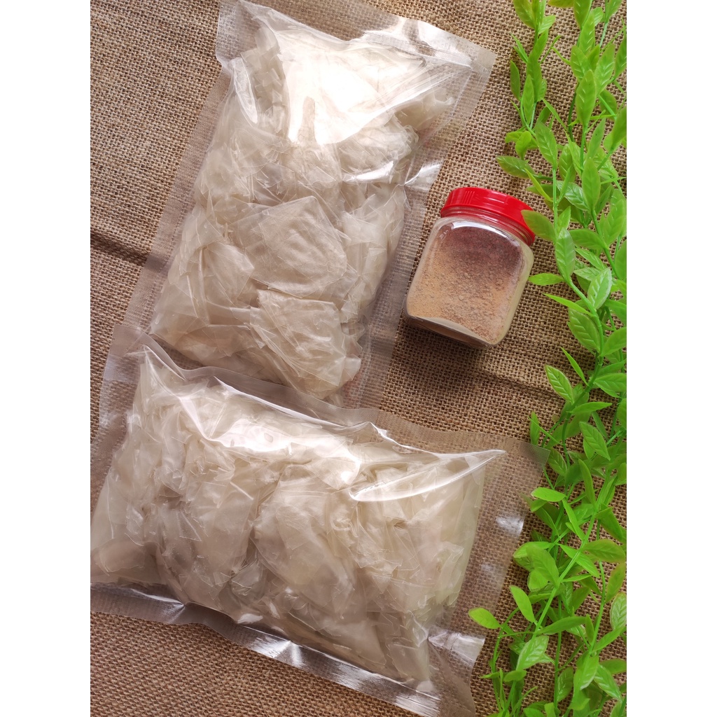Combo 1kg bánh tráng phơi sương rìa ủ bơ + hủ muối nhuyễn | Có 2 phân loại là muối nhuyễn chay và muối nhuyễn tôm