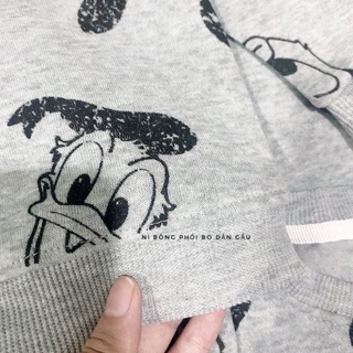 BỘ NỈ MICKEY XÁM CHO BÉ