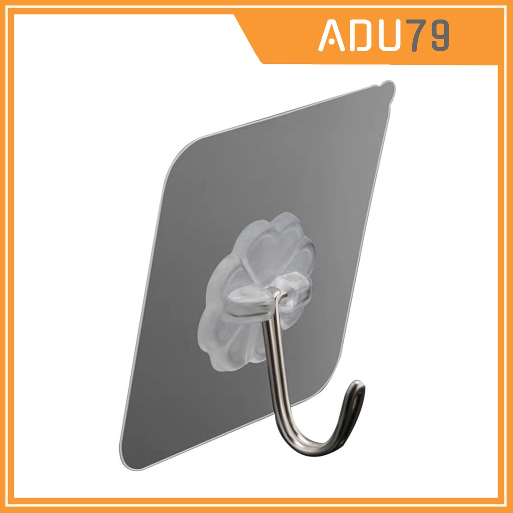 Móc Dán Tường Siêu Dính Chịu Lực Treo Đồ, Quần Áo - Móc Treo Nhà Tắm Nhà Bếp Adu79 - Hàng Cao Cấp Loại 1