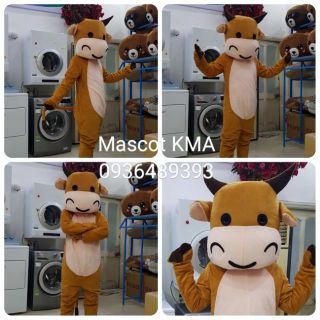 Quần áo hoá trang Mascot Trâu Bò nâu - sinh nhật, sự kiện