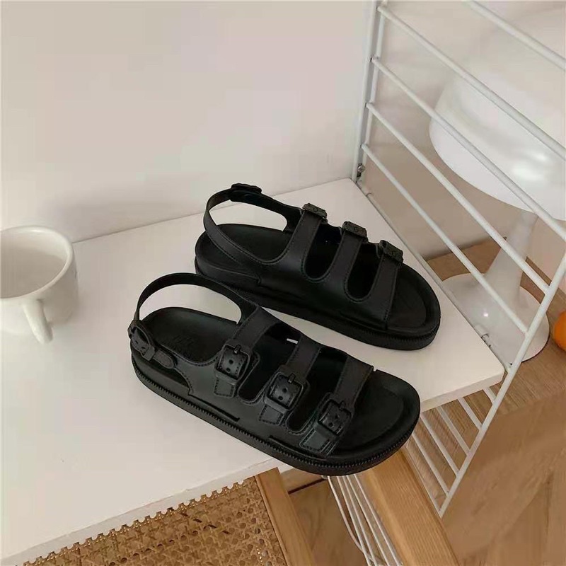 HÀNG MỚI VỀ - FROM BÉ TĂNG 1 size -dép sandal  Hồng đen 2 màu có sẵn hohit