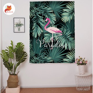 Rèm Cửa Trang Trang Trí Tường Hồng Hạc