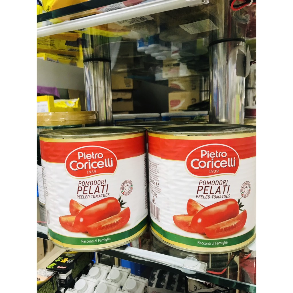 Sốt cà chua trái Pietro Coricelli Pomodori Pelati 2.5Kg