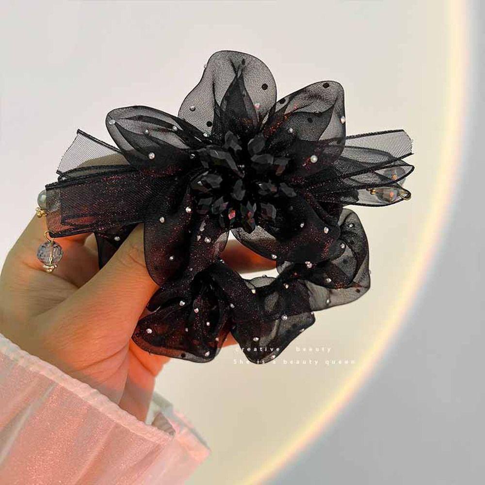 Dây Cột Tóc Phối Ren Phong Cách Hàn Quốc Ngọt Ngào WMES15H