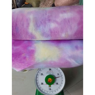 Sét vải loang chị chinh và 2 màu bo gân
