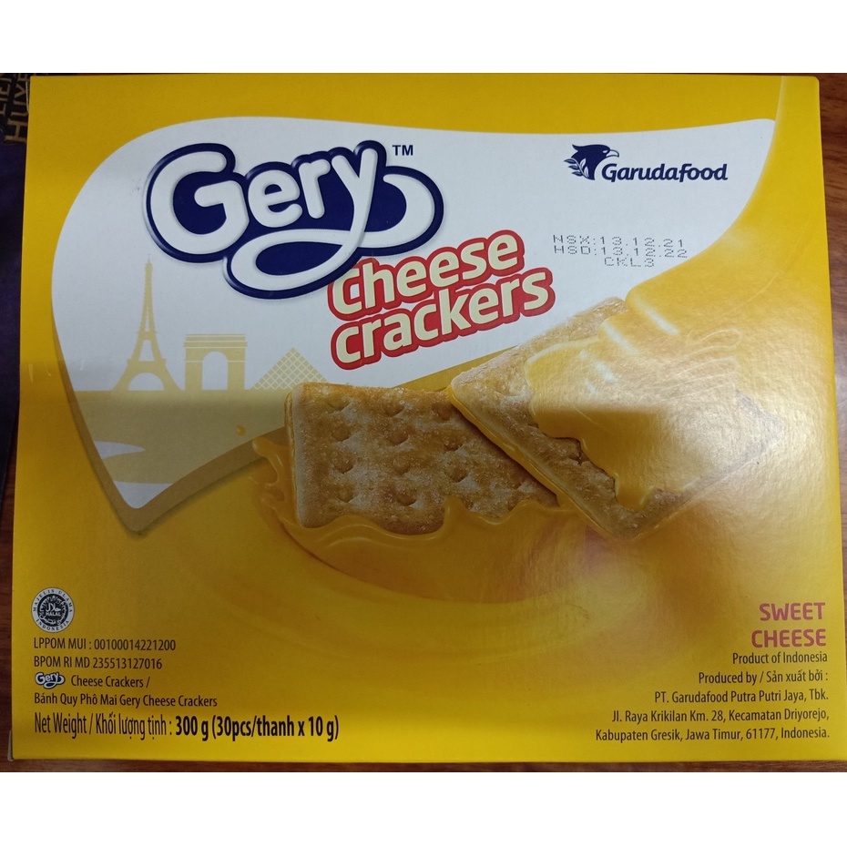 Bánh quy phô mai Gery Cheese Crackers gói 300g CI4