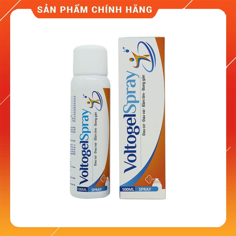 XỊT GIẢM ĐAU VOLTOGELSPRAY  GIẢM ĐAU CƠ - ĐAU VAI - BẦM TÍM - BONG GÂN