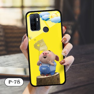 Ốp lưng kính 3D Oppo A53-cute