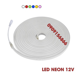 Dây Đèn Led Neon 12V 5 Mét, Dây Đèn Led Trang Trí Dẻo Chuyên Uốn Chữ Tạo Hình