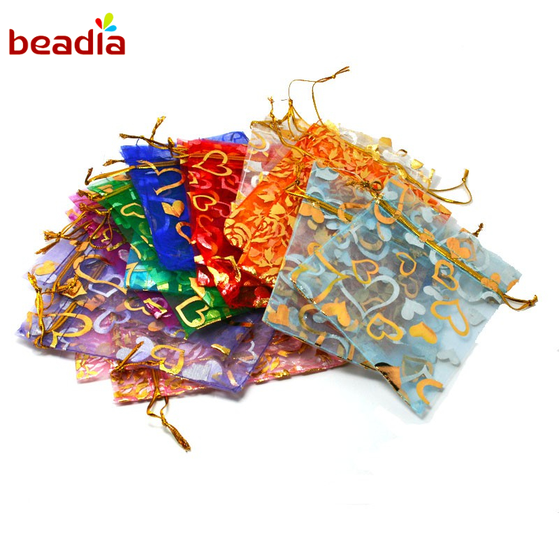 Set 10 Túi Rút Beadia Đựng Trang Sức Nhiều Màu Sắc