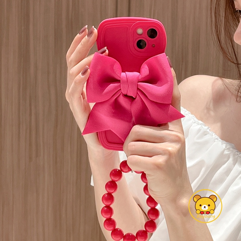 Ốp Điện Thoại Họa Tiết Hoa Hồng / Đỏ Kèm Dây Đeo Cho iPhone 13 12 11 Pro Max mini XR X XS Max 7 8 6 6s Plus SE 2020