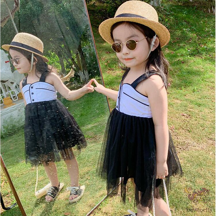 Đầm Công Chúa Phối Ren Cho Bé Gái