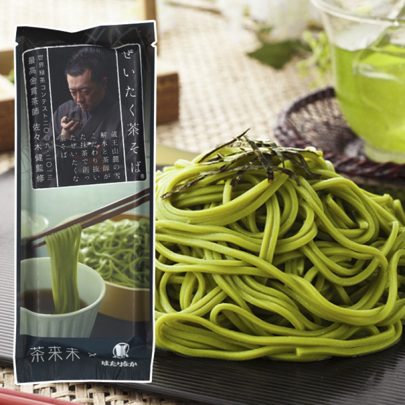 Mì soba trà xanh cao cấp Hatakenaka 200g